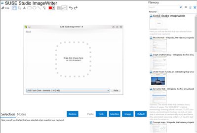 SUSE Studio ImageWriter - Flamory bookmarks and screenshots