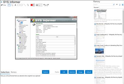 SYS Informer - Flamory bookmarks and screenshots