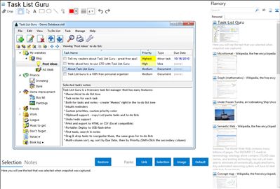 Task List Guru - Flamory bookmarks and screenshots