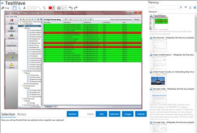 TestWave - Flamory bookmarks and screenshots