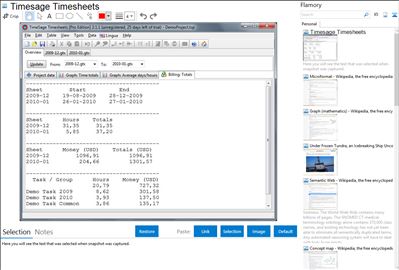 Timesage Timesheets - Flamory bookmarks and screenshots