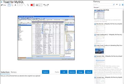Toad for MySQL - Flamory bookmarks and screenshots