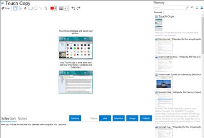 Touch Copy - Flamory bookmarks and screenshots