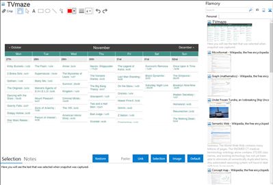 TVmaze - Flamory bookmarks and screenshots