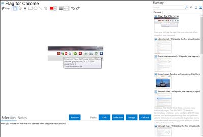 Flag for Chrome - Flamory bookmarks and screenshots