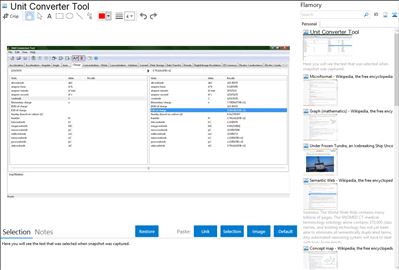Unit Converter Tool - Flamory bookmarks and screenshots
