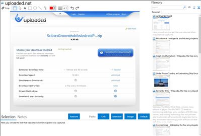 uploaded.net - Flamory bookmarks and screenshots