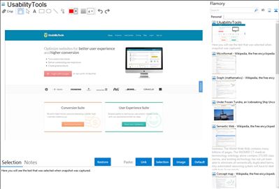 UsabilityTools - Flamory bookmarks and screenshots