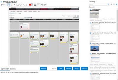 VersionOne - Flamory bookmarks and screenshots
