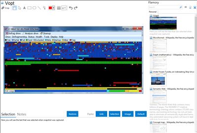 Vopt - Flamory bookmarks and screenshots