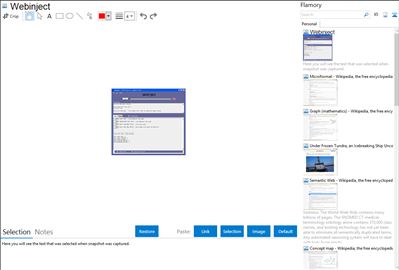 Webinject - Flamory bookmarks and screenshots