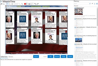WhenInTime - Flamory bookmarks and screenshots