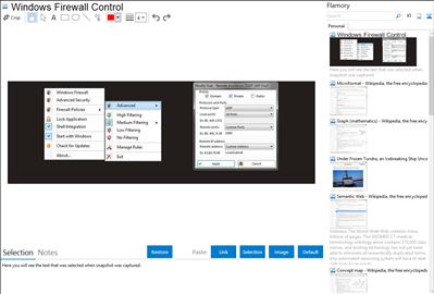 Windows Firewall Control - Flamory bookmarks and screenshots
