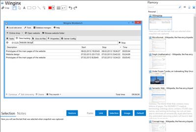 Winginx - Flamory bookmarks and screenshots