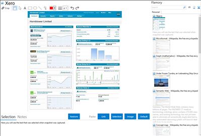 Xero - Flamory bookmarks and screenshots